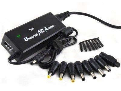 Universal Laptop AC Adapter 70W Variable 7 DC Voltages Output